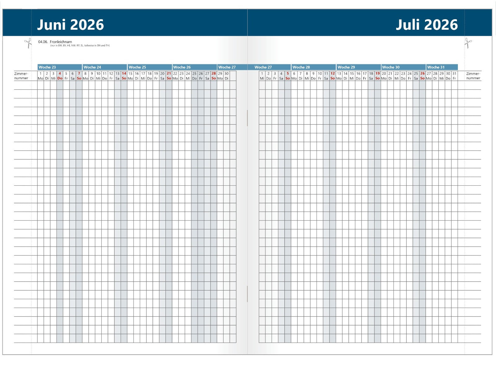 Belegungskalender für Vermieter A Heft Anschütz.shop Belegungskalender für Vermieter A Heft Anschütz.shop